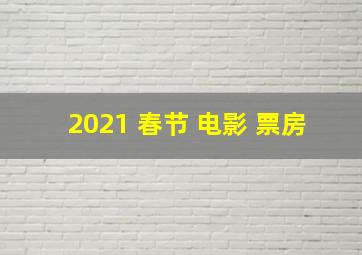 2021 春节 电影 票房